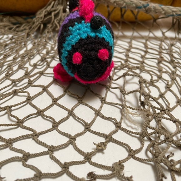 Crochet  Small Black Faced Fish Lava Bead Essential Oil Diffuser Ornament SK - Picture 5 of 5